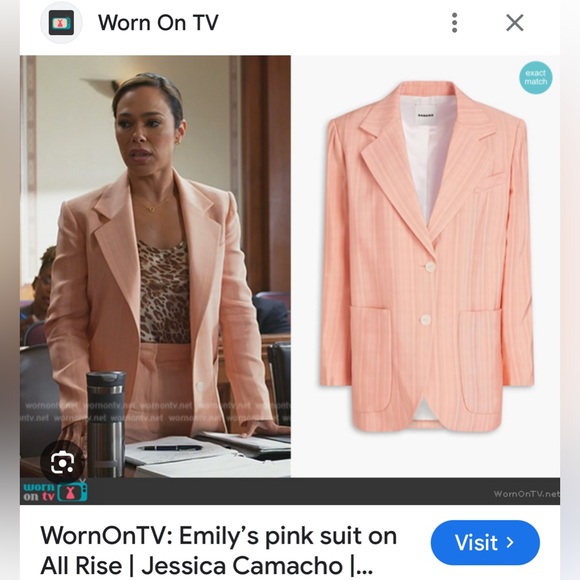 SANDRO ~ Nathalie jacquard Oversized blazer - Picture 3 of 17